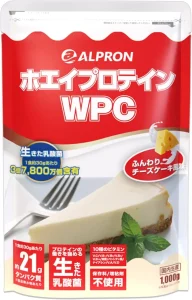 チーズケーキプロテイン | 3300円で買えるALPRON (アルプロン) ホエイ プロテイン 1kg