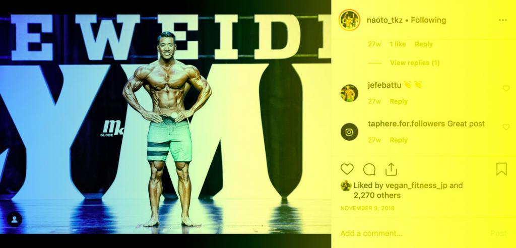 安納芋マンこと竹本直人IFBBPROのInstagram