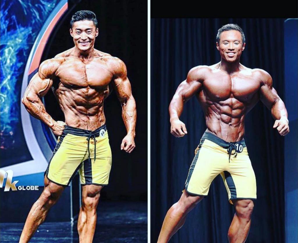 左：中国のウー・ロング選手、右韓国のジョセフ・リー選手